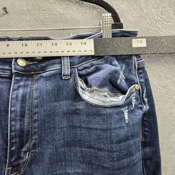 Judy Blue Women Jeans 18W Denim Wide-Leg JB82593DK-PL  Distressed - Picture 11 of 16